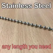 STAINLESS STEEL SILVER Roller Holland Vertical Roman Blind Control Chain Cord