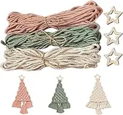 3 Tree Macrame Kit, Macrame Woven Tree Kit, Tree Macrame Boho Hangings Decor, Woven Macrame Kits for Adults Beginners