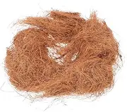 HOUDERCO Coconut Bird House Nest: Parakeets and Finch Nesting Box Coconut Fiber Mat for Breeding Warmth and Easy Maintenance 250g