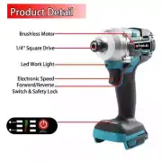18V Cordless Electric Screwdriver Speed Brushless