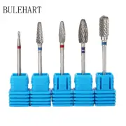 5Pcs Milling Cutter For Manicure Removing Gel Varnish Burr Nail Drill Bits Set