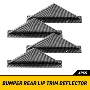 Carbon Fiber Universal Car Rear Bumper Diffuser Fin Spoiler Lip Wing Splitter 4x (for: Volkswagen)