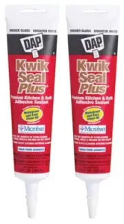 2 DAP Kwik Seal Plus Siliconized Latex Adhesive Caulk White Multi 5.5oz 18526