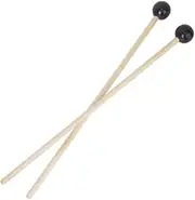 HAMPPLIES 4pcs Sturdy Drumsticks for Marimba Rubber Mallet Percussion with Wood Handle for Beginners and Professionals for All Ages