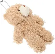 Kisangel Tiny Bear Keychain Portable Bear Figurine Soft Animal Toy DIY Doll Pendant Perfect Present