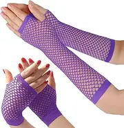 Fishnet Gloves for Women & Girls, Long Fishnet Gloves, Long and Short Mesh Gloves, Fingerless Mesh Gloves