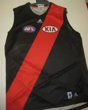 ESSENDON JOBE WATSON HAND SIGNED HOME JERSEY UNFRAMED + PHOTO PROOF + C.O.A