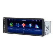 Stereo Radio Touch Screen 6.9in Single Din Car Carplay Player Bluetooth USB AUX (for: Kia)