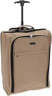 [WELL HOME MOBILIARIO & DECORACIÓN] Well Home Trolley Polyester 30L Beige with Zipper Closure, Beige, 30L Trolley, Beige, 30L Trolley