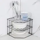 Non Punching 3 Layer Drain Organization Rack Sink Storage Rack Cupboard Pantry
