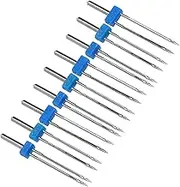 HOODANCOS Professional Sewing Kit Twin Needles 9pcs Metal Needles 2/3/4mm for Knitting Stitching Machines