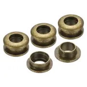 7mm(2/7 Inch) Brass Hole Eyelets, 4 Pcs Arc Surface Grommets, Bronze