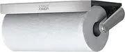 [Joseph Joseph] RollGrip Under Cabinet Kitchen Roll Holder, Space-Saving, Spring Tension Arm, Easy One-Handed Tearing, Fits 140mm Rolls