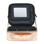 Annabel Trends Miss Bliss Make Up Case Women Organiser 26x9.5cm Metallic Rose