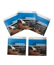 D'Addario Guitar Strings 5 Sets EFT16 Flat Top Acoustic Light