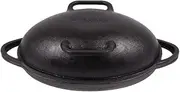 Skitchen Seasoned Cast Iron Sourdough Baking Pan, 42cm x 21cm