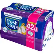 Fresh Step Extra Strength Multi-Cat Scented Clumping Litter with Febreze (42 Lbs