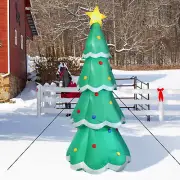 Towering Green Christmas Tree Inflatable Yard Decoration - 9.5 ft by Sunnydaze