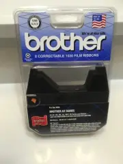 New 2 Pack Sealed Brother 1230 Correctable 1030 Film Ribbons Black AX Series