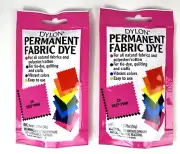 2 Dylon Permanent Fabric Dye 1.75 oz Packs Deep Pink #29 Tie Dye Crafts