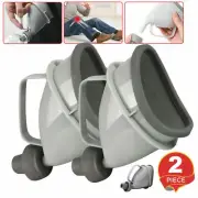 2Pcs Portable Potty Pee Funnel Men Women Emergency Urinal Toilet GeLOVE