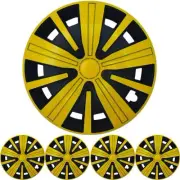4x Premium Design Hubcaps " Spinel to " 15 Inch IN Yellow Black (for: Renault)
