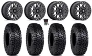MSA Portal Beadlock 15" Wheels Milled 30" Intersect Tires Can-Am Defender