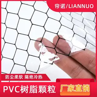 PVC防靜電透明網格簾無塵車間窗簾凈化棚門簾隔斷圍擋阻燃遮光膜