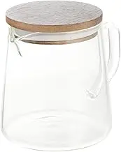 CLISPEED 1 PC High Borosilicate Glass Coffee Pot with Ergonomic Handle for Hot Cold Drinks for Home Cafes Restaurants Capacity