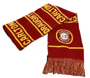 CARLTON DRAUGHT BEER Scarf Retro Style BEER ADVERTISING FOOTBALL WINTER - NWOT