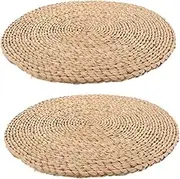 UPKOCH Soft Japanese Woven Floor Cushion Natural Grass Seat Mat for Yoga Meditation Relaxation