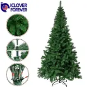 7.5ft Artificial Christmas Tree Foldable Xmas Fake Holiday Home Spruce Decor