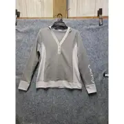Tri-Color Gary Hoodie w/hood and long sleeves Pull over Size Medium