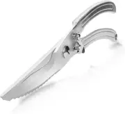 Enhanced Heavy-Duty Stainless Steel Kitchen Shears - Versatile and Ultra-Sharp