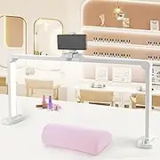 EBANKU Nail Tech Lamp for Desk, Foldable 3000K-6000K Dimmable LED Manicure Lamp, Desk Light for Nail Tech, Lash Eyelash Extension, Adjustable Brightness Desk Light for Nail Beauty Crafts