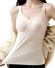 [WFWFLIU] Layer Seamless Warm Vest,Warm Sleeveless Tank,Warm Base Layer for Women