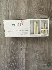 STUDIO 3B FINCH Automatic Sensor Soap Dispenser in Matte Brass stand up