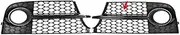 1 Pair Car Front Fog Light Grill Cover Compatible For TT MK2 TTS 2011 2012 2013 2014 Honeycomb Mesh Fog Lamp Racing Grille(Glossy Black)