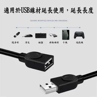 【月陽】2.7米公對母雙屏蔽磁環USB延長線傳輸線充電線(USB27M)