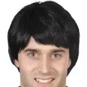 Stylish Black Short Guy Wig for Adults - Trendy Men's Hairpiece
