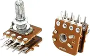 Aexit 2 (Potentiometer) Pcs 100K Ohm Top Adjustment Knurled Shaft 8 Terminals (12ry228qf695) Linear Potentiometers