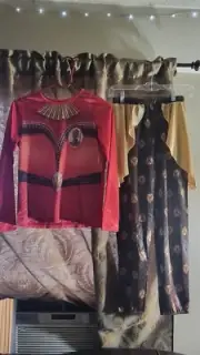 Girl's Marvel Okoye Union Suit - Red Large