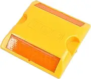 MetieFasia Driveway Marker Road Reflector Bright Color Pavement Marker Road Stud for Highways Pedestrian Crossings Driveways Speed Bumps, 10cmx10cm