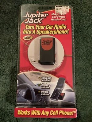 Jupiter Jack Hands Free Cell Device Turns Car Radio into a Speaker Phone New
