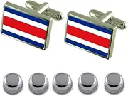 [Select Gifts] Shirt Dress Studs Costa Rica Flag Cufflinks