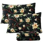 Sheets Set Cal King Shabby and Yellow Floral Bedding California King Black