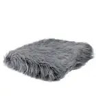 Northlight Extravagant Slate Blue Faux Fur Super Soft Throw Blanket 50"x60"