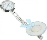 [OATIPHO] 1pc Nurse Table for Nurses Seniors Men Badge Watch Nursing Lanyard Tote Utility Retractable Student Pocket Watch Lapel Watch Cute Pen Light Smartwatch Girl Watch Silver Alloy