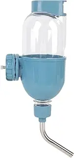 Dog Water Dispenser for Cage, 500ml No Drip Dog Kennel Water Bottle Dispenser for Crate, Kennel Plastic Drinker Kettle Feeder for Puppy, Cat, Rabbit, Small Animals (Blue)