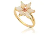 Clogau Welsh 9ct Yellow & Rose Gold Lady Snowdon Opal Ring £325 off Size K New